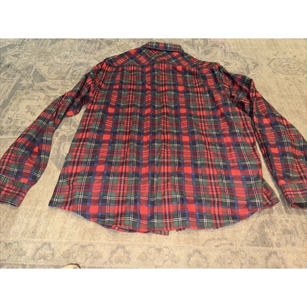 Denim & Supply Ralph Lauren Womens Plaid Long Sleeve Multicolor Sz large - Picture 4 of 4